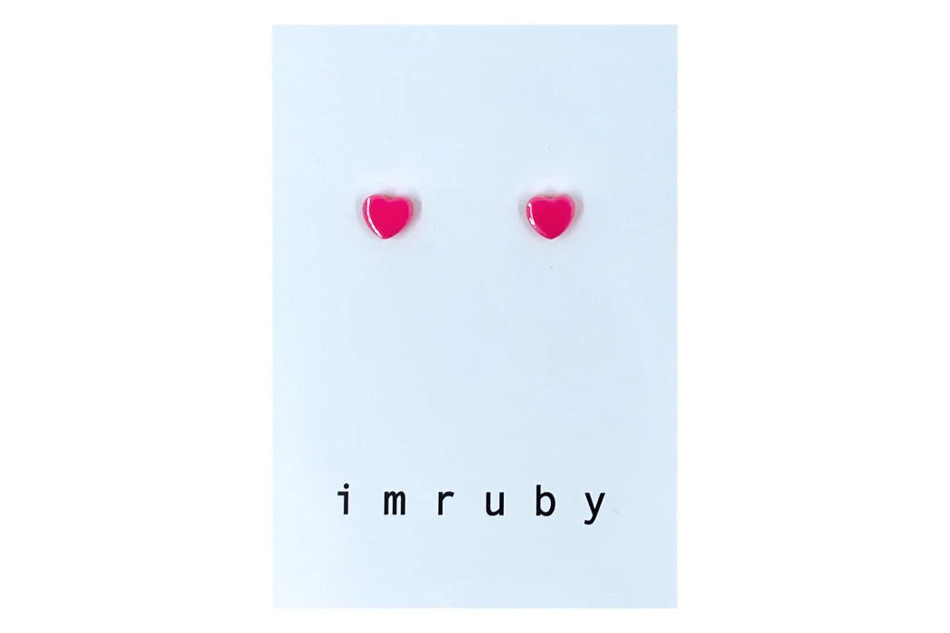 Imruby | Barbie smiley | Stud earrings