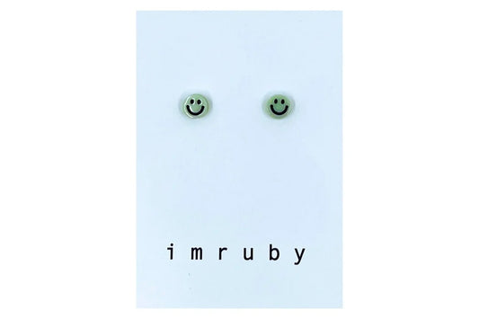 Imruby | Bregje smiley | Stud earrings