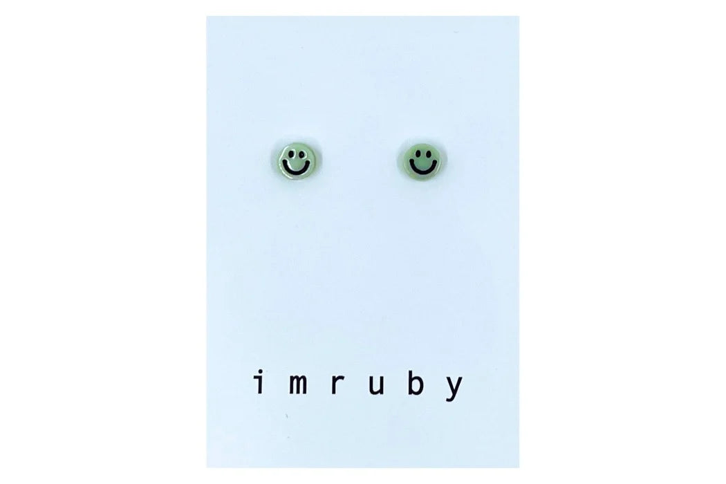 Imruby | Bregje smiley | Stud earrings