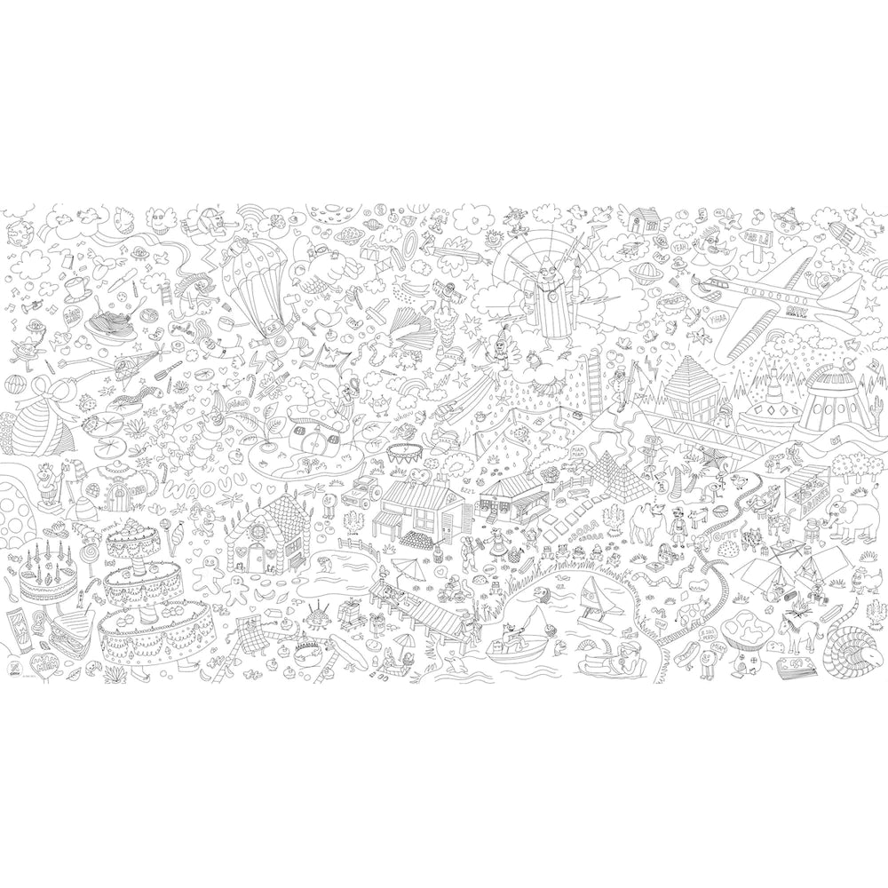 Omy | XXL coloring poster fantastic