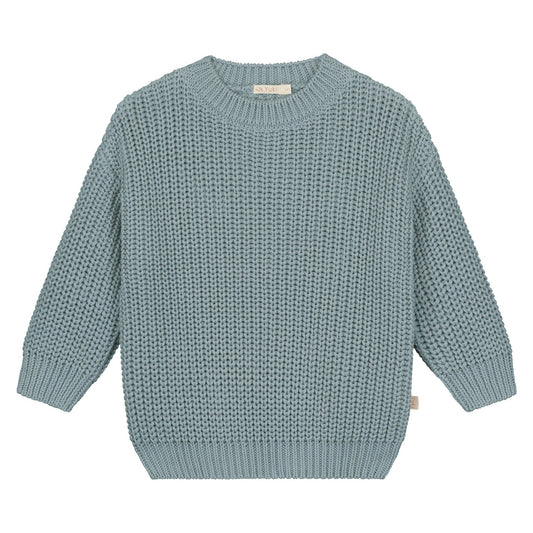 Yuki | Chunky knitted sweater | Ocean