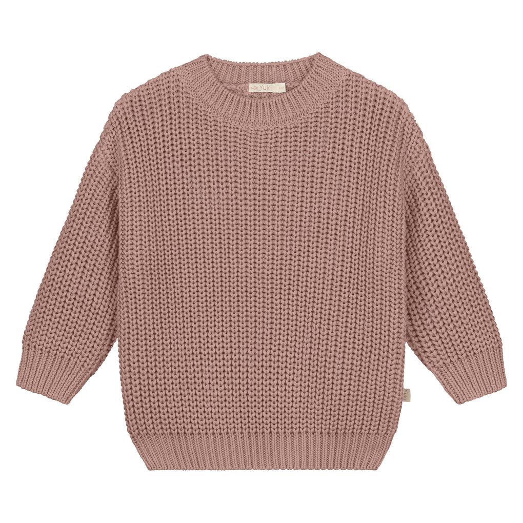 Yuki | Chunky knitted sweater | Mist