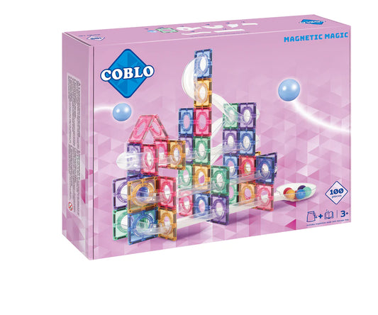 Coblo | knikkerbaan pastel 100 stuks