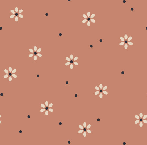 Navy Natural | be flared dotted flowes cork