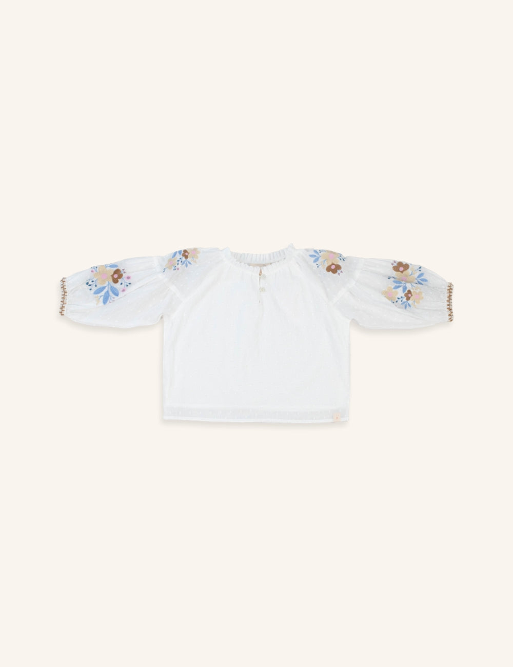 Navy Natural | Guusje flower blouse
