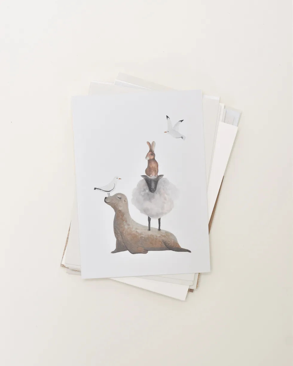 Salt and flor | Mini poster | Dieren