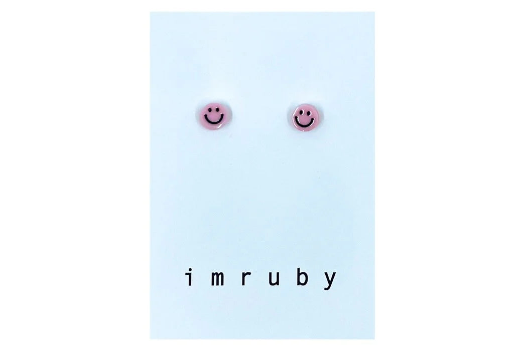 Imruby | Elle smiley | Stud earrings