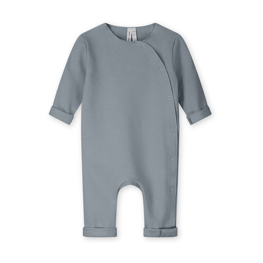 Gray Label | Baby suit with snaps GOTS stone grey