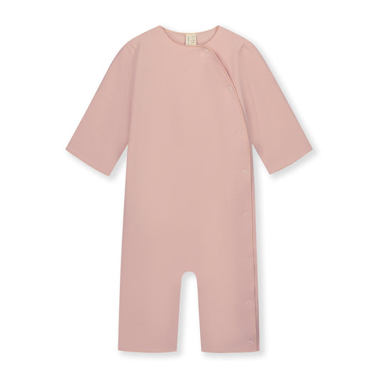 Gray Label | Baby suit with snaps GOTS faded pink