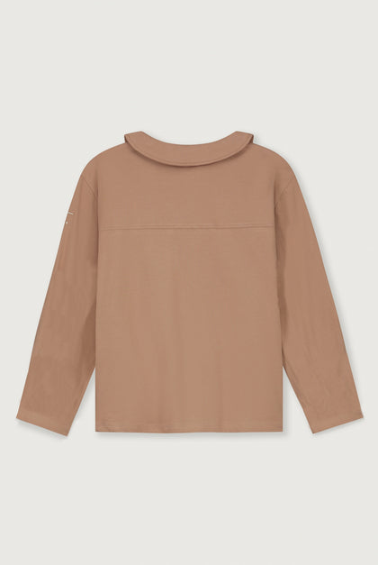 Gray label | Boxy collar blouse | Biscuit