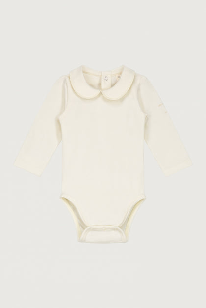 Gray label | baby collar onesie cream