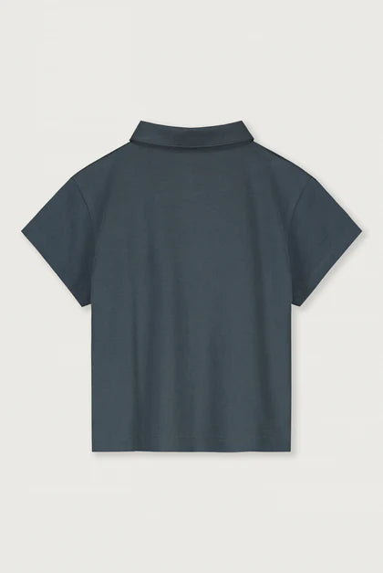 Gray label| S/S Blouse top | Blue Grey