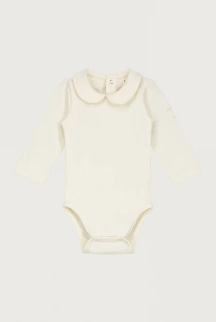 Gray Label | Baby collar onesie | cream