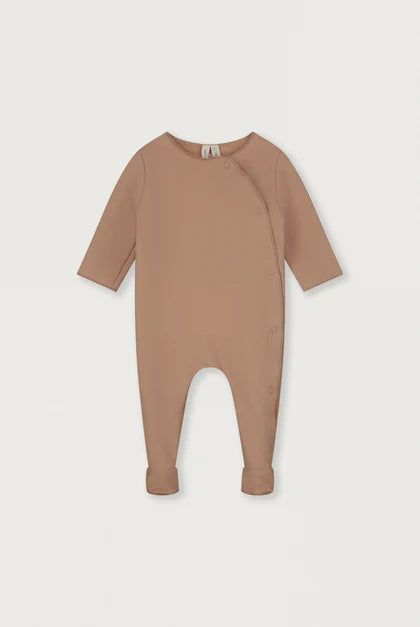 Gray Label | Newborn suit with snaps | Biscuit