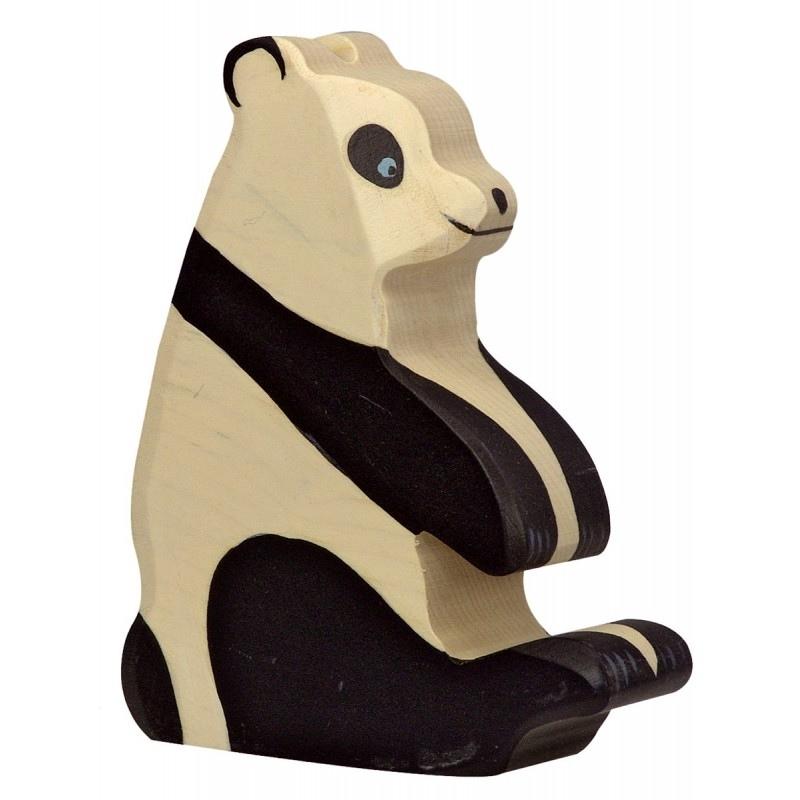 Holztiger | Pandabeer zittend 10cm