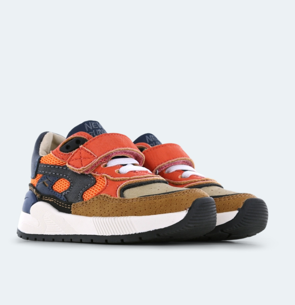 Shoesme sneaker blue orange