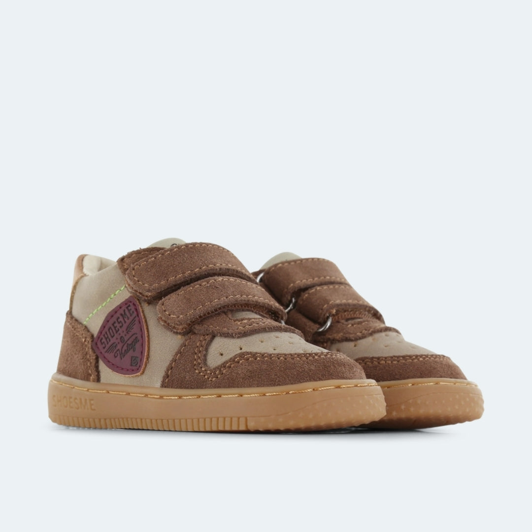 Shoesme | Sneaker Taupe brown | Babyproof