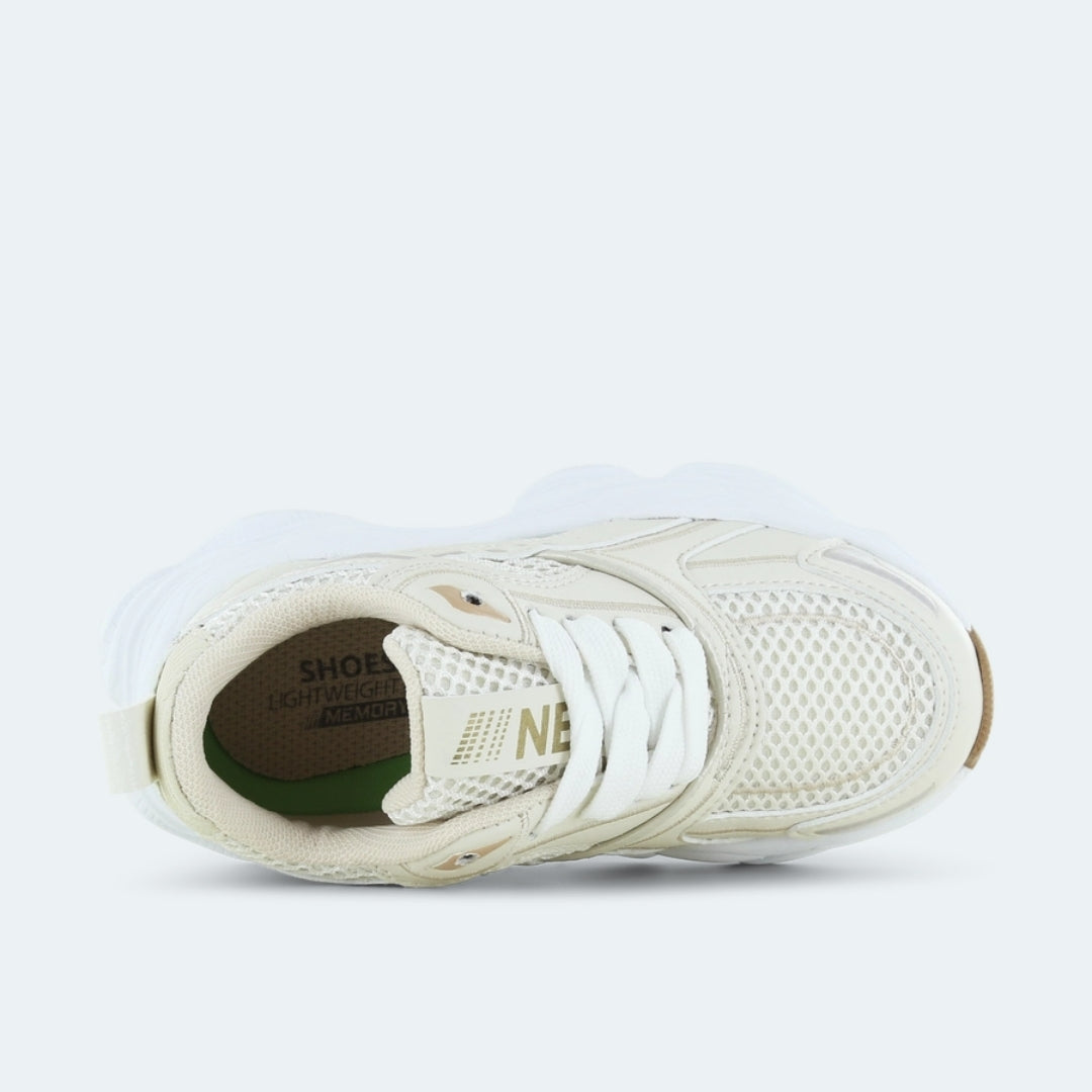 Shoesme Sneaker | Light weight | Beige gold