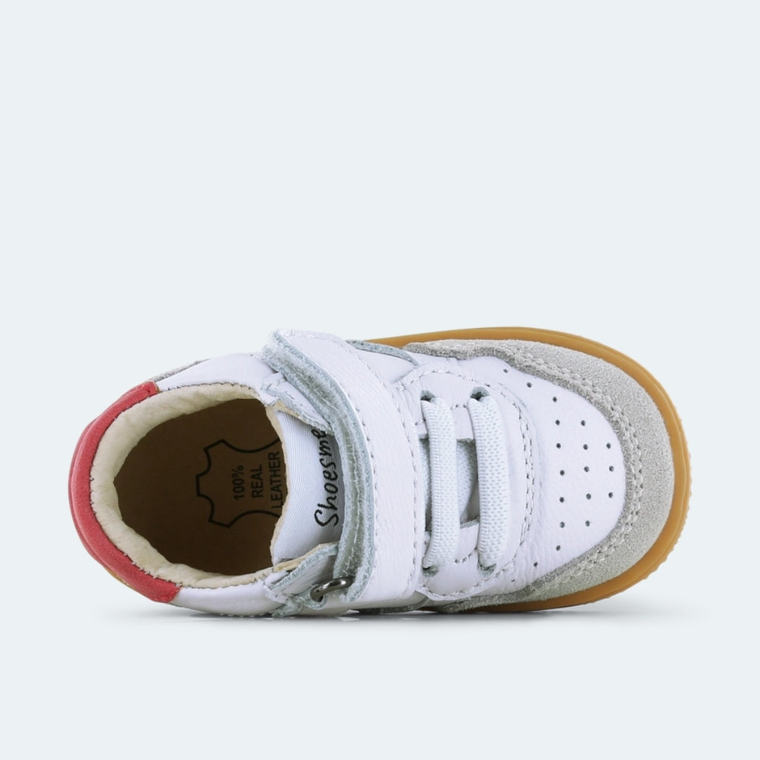 Shoesme sneaker | Babyproof White grey red