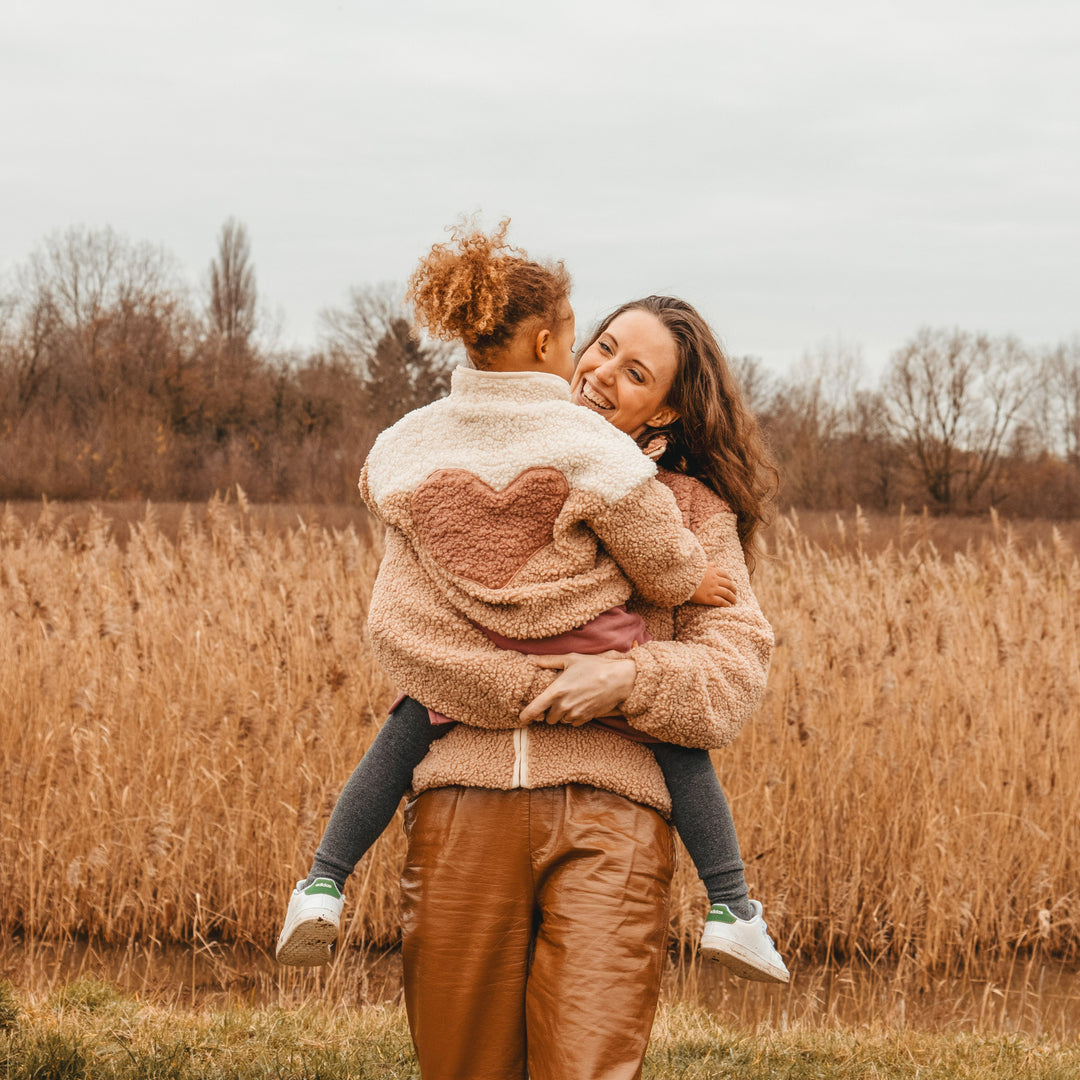 Elle and Rapha | Little teddy | Heart Cranberry