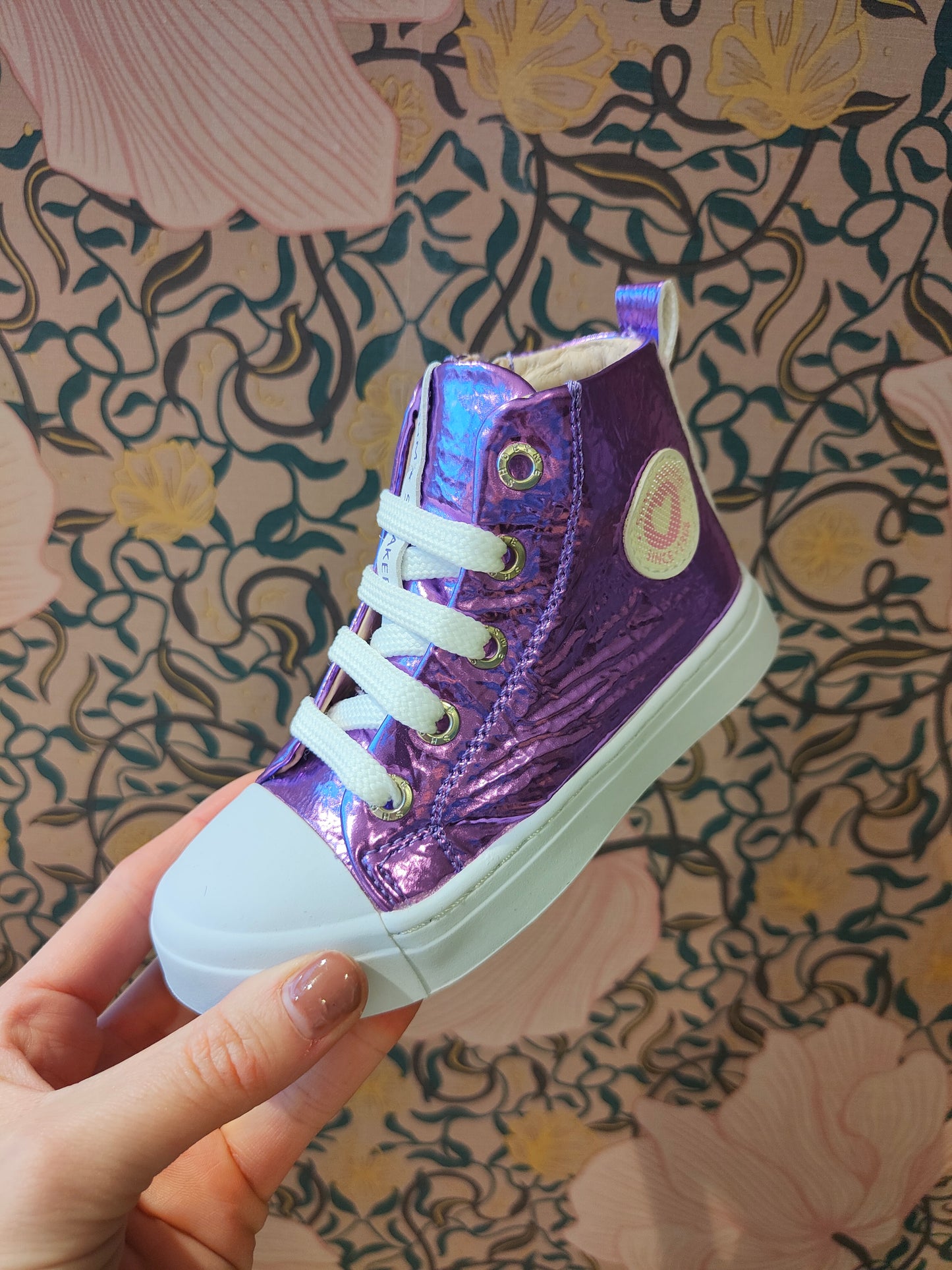 Shoesme | Sneaker | Purple metallic