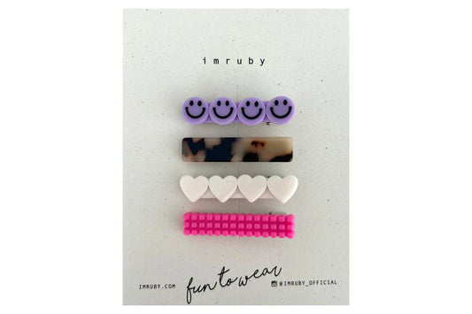 Imruby | Love to smiley set | 4 stuks