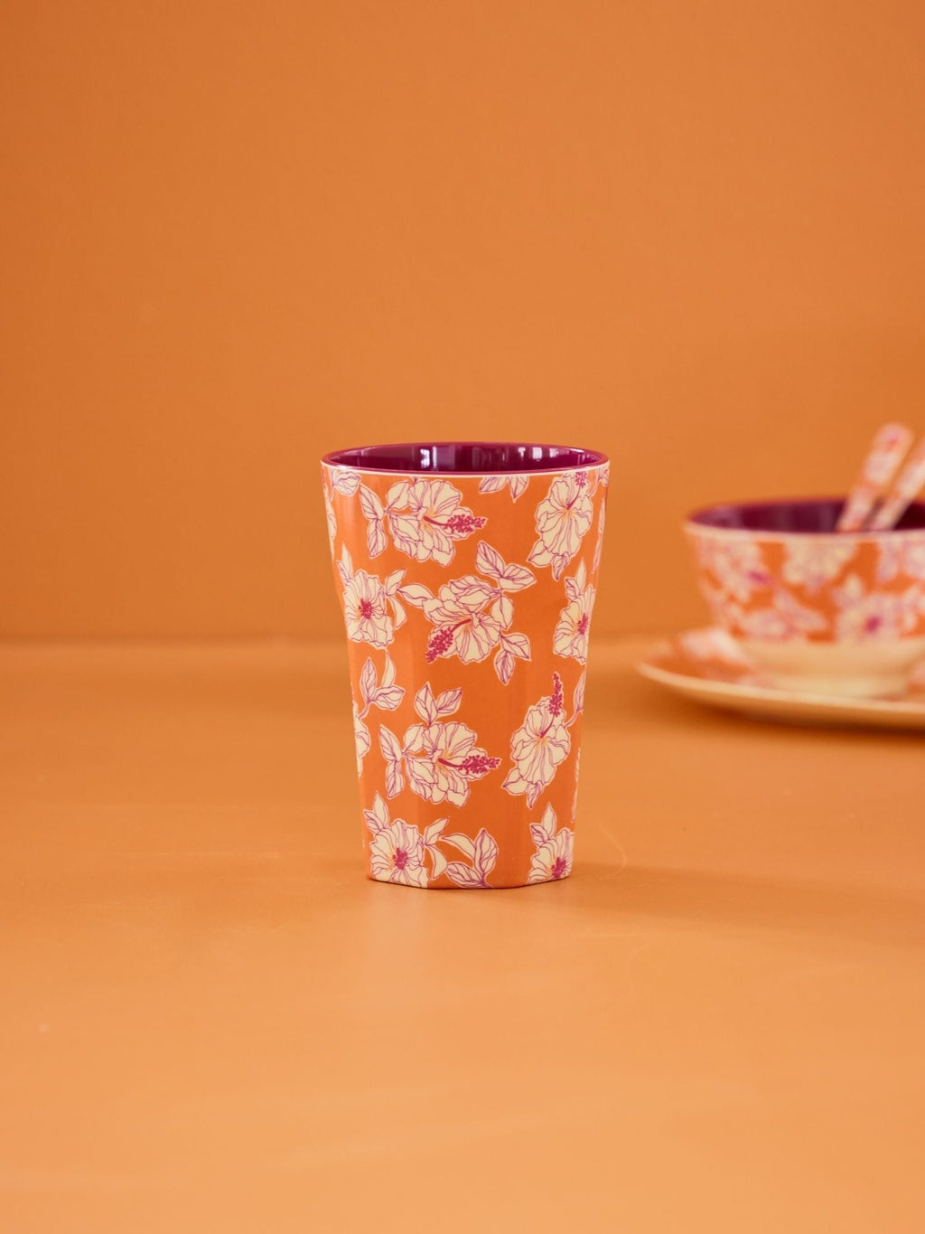 Rice| Melamine cup groot | Hibiscus