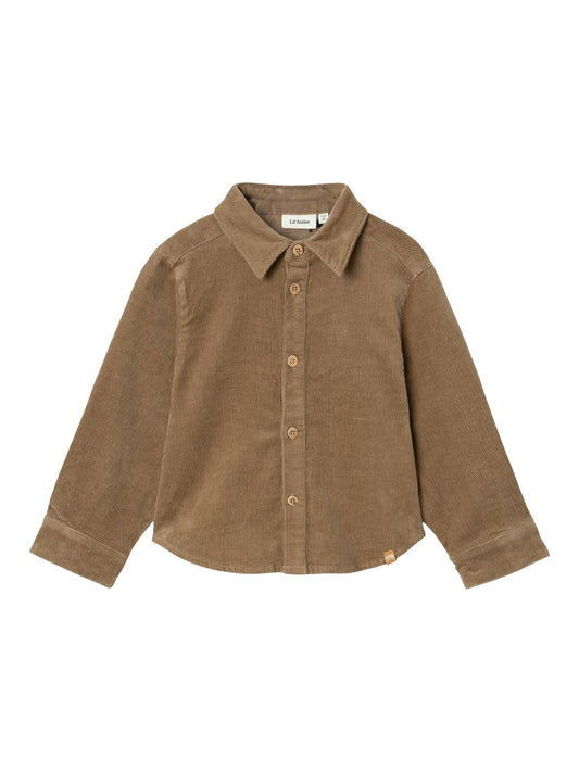 Lil'Atelier | Mombert cord shirt | Sepia