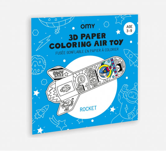 Omy | Inflatable coloring page rocket