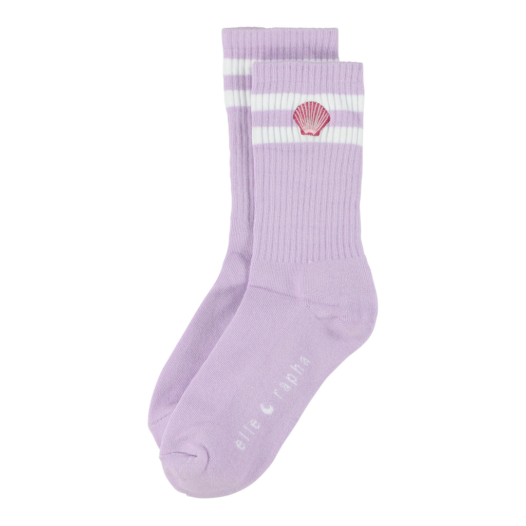 Elle and rapha | Seashell Socks | Lila