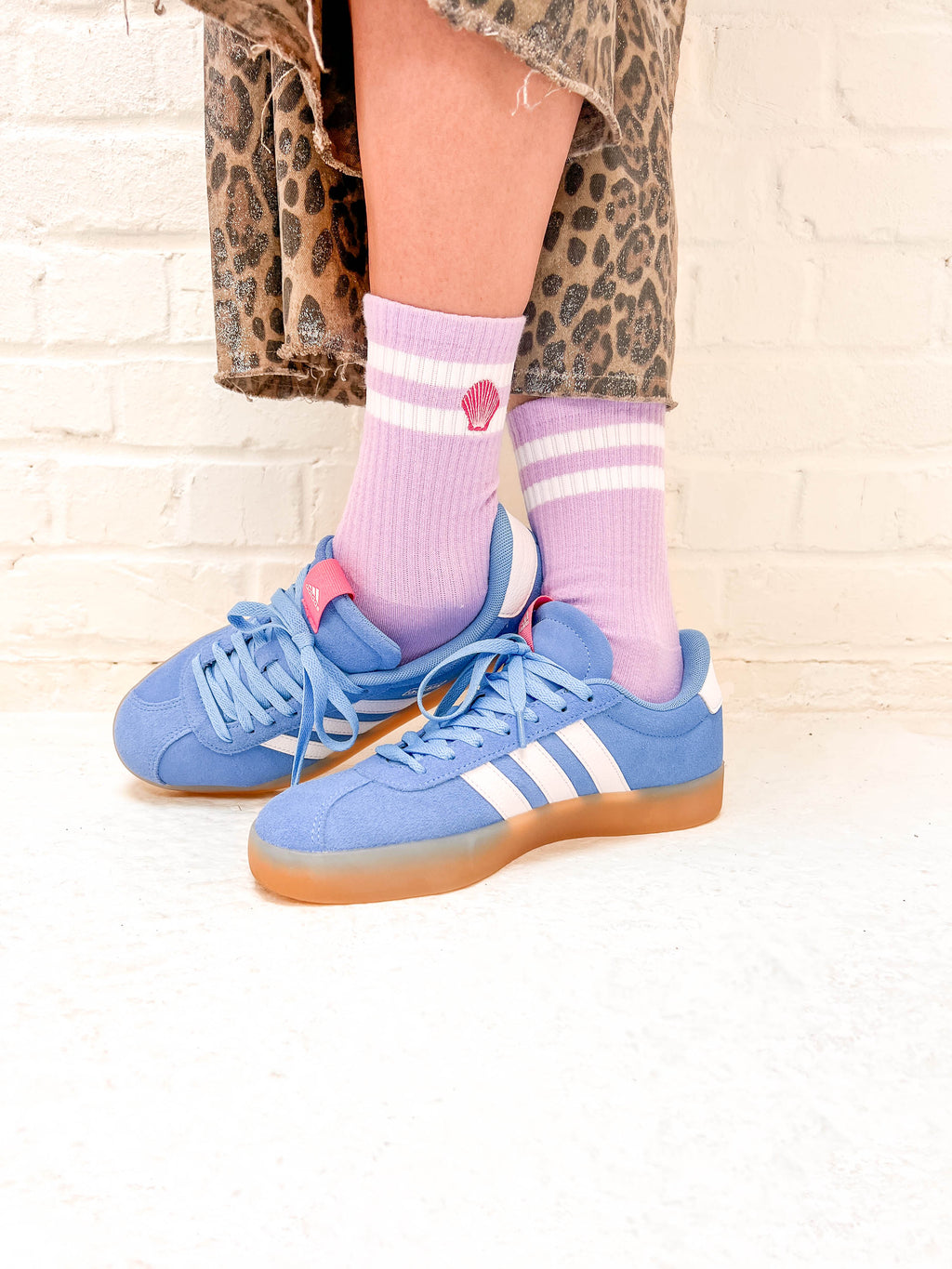 Elle and rapha | Seashell Socks | Lila