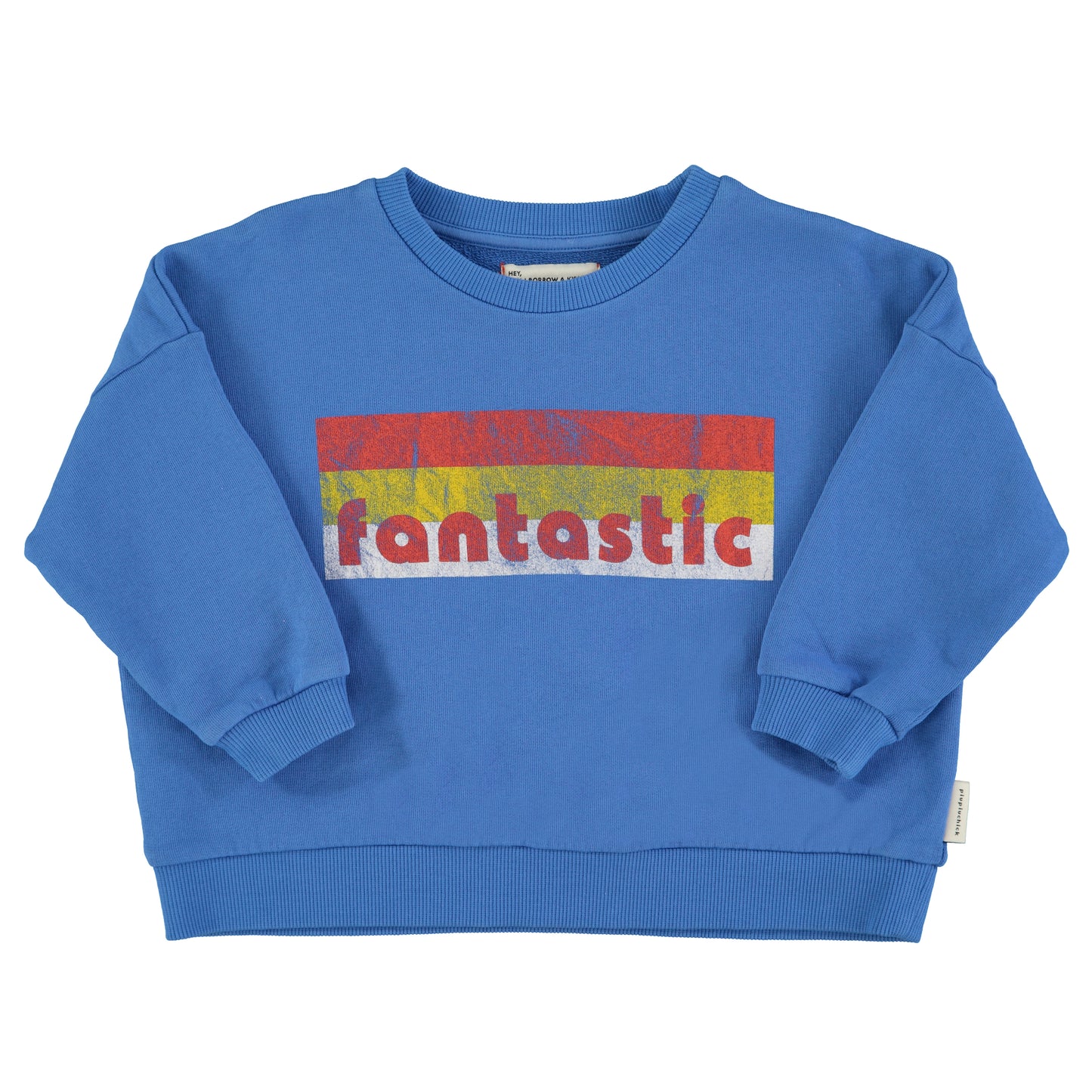 Piupiuchick | Sweatshirt blue/ w fantastic print