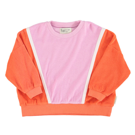 Piupiuchick | Sweatshirt Orange & Lavender