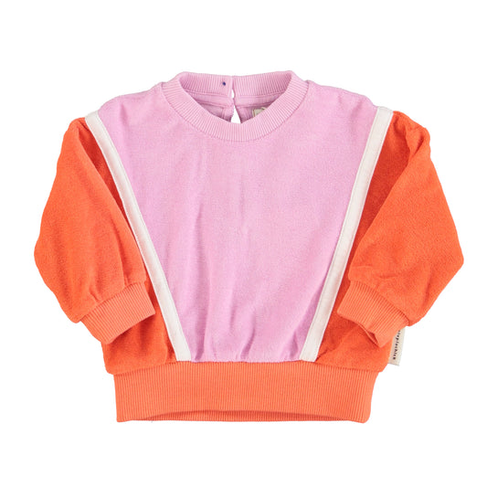 Piupiuchick | Sweatshirt Orange & Lavender