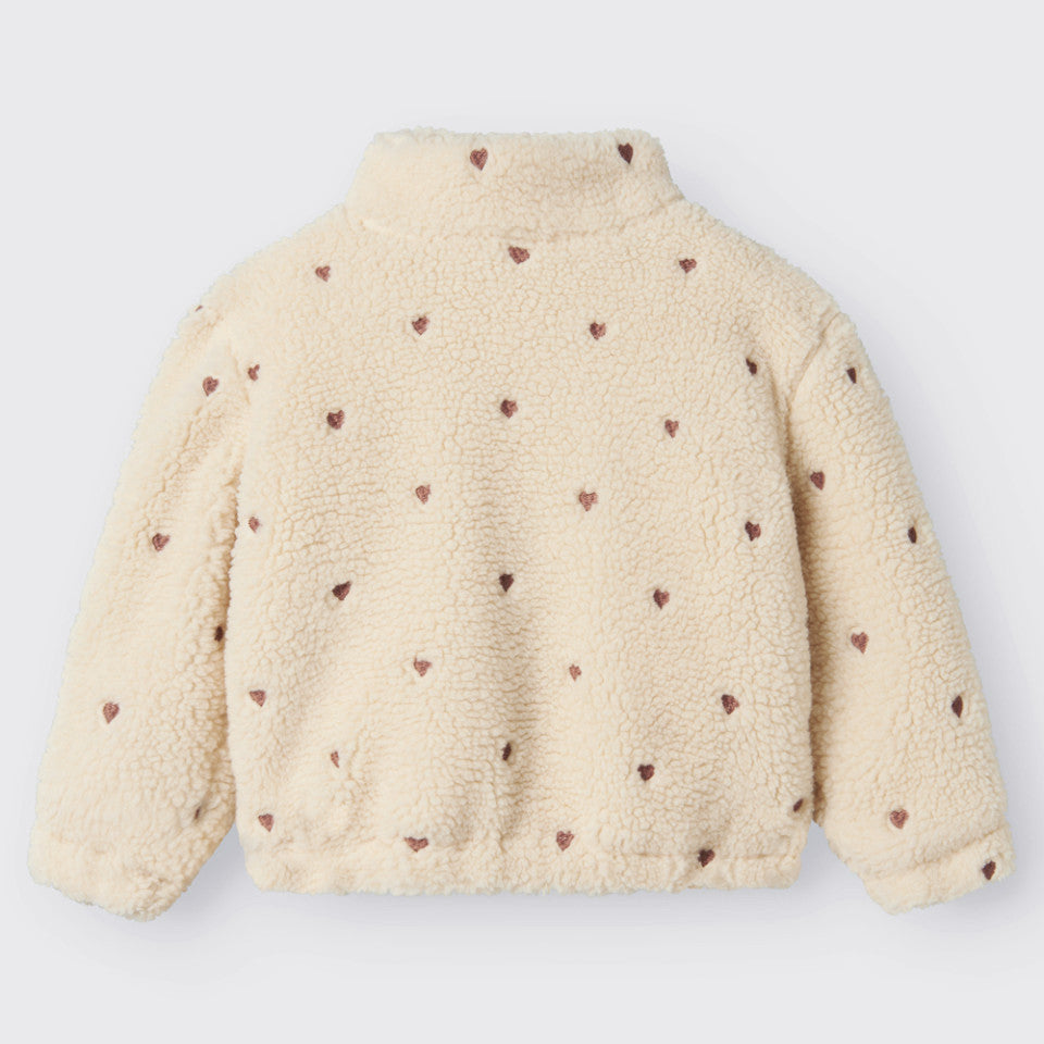 Lil'Atelier sherpa jacket sandshell/heart