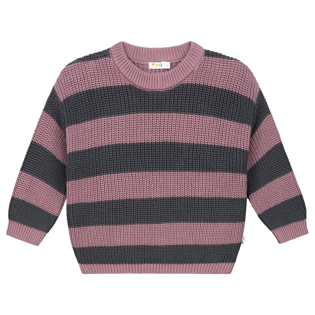 Yuki | Striped knitted sweater | Heather