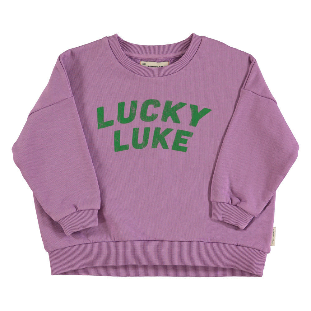 Piupiuchick| Sweatshirt | Mauve "Lucky luke" print