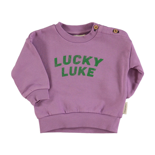 Piupiuchick| Sweatshirt | Mauve "Lucky luke" print