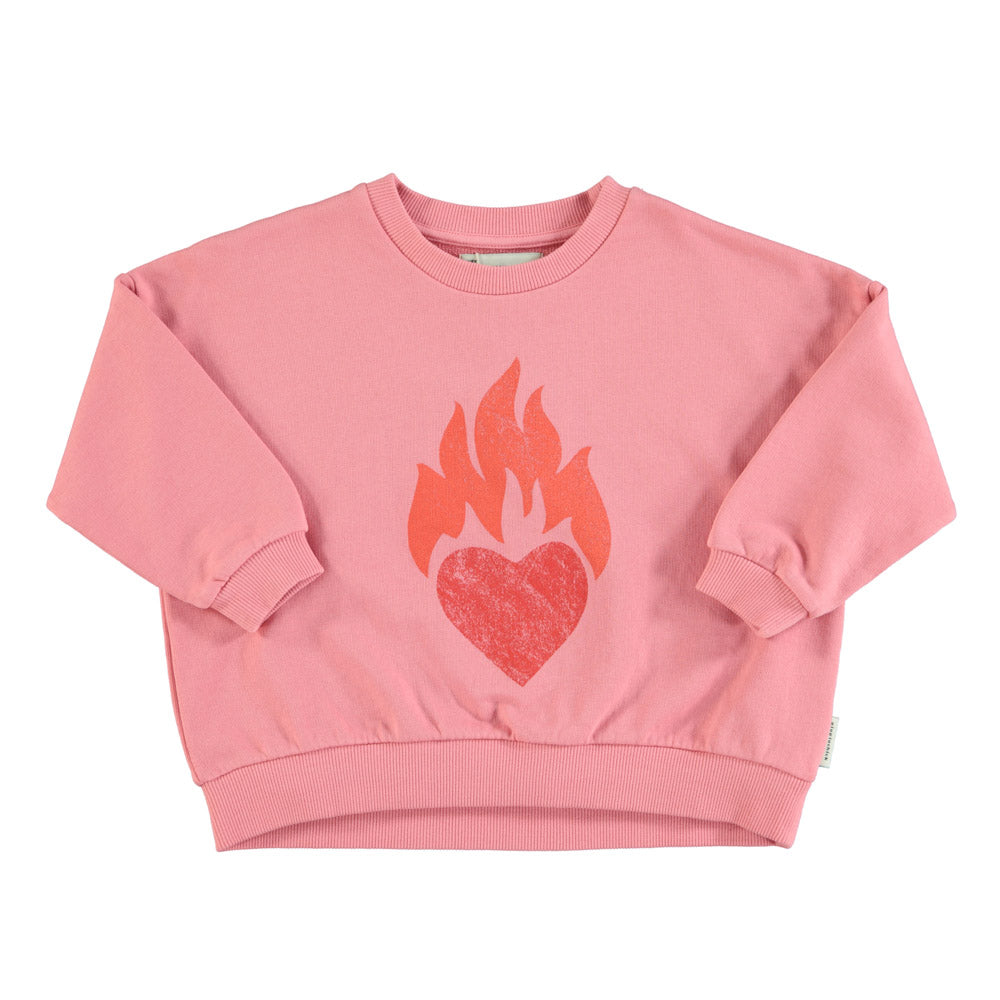 Piupiuchick | sweatshirt | pink w/ heart print