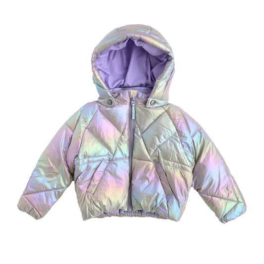 Your Wishes Otta Puffer Coat holographic