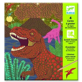 Djeco | Kraskaarten Dinosaurius