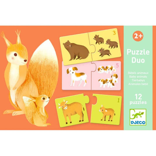 Djeco | Puzzle duo | Baby dieren