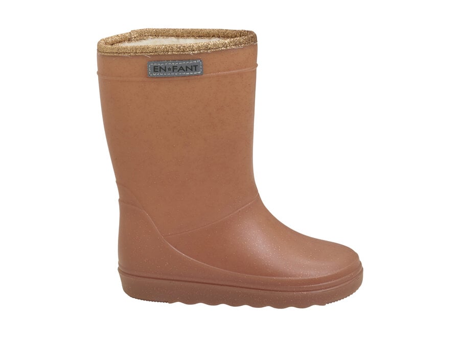 En Fant | Thermoboots Glitter | Mocha bisque