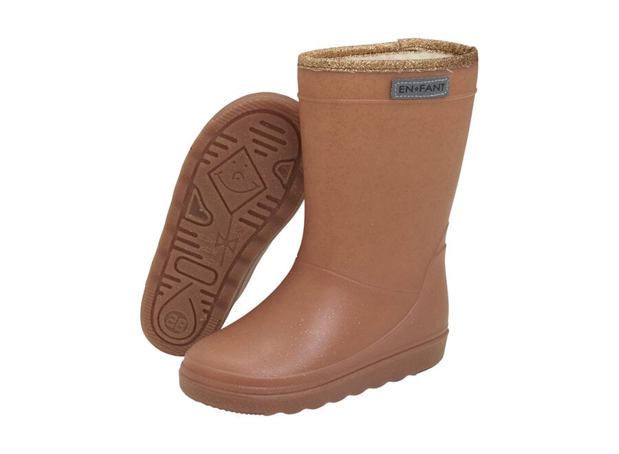 En Fant | Thermoboots Glitter | Mocha bisque