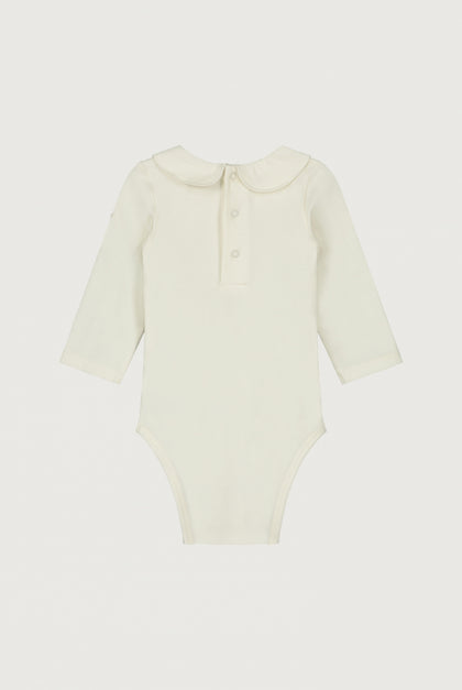 Gray label | baby collar onesie cream