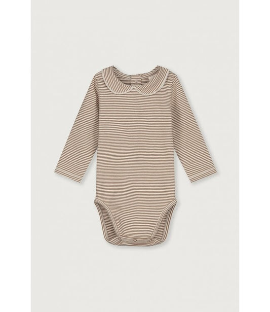 Gray label | baby collar onesie Gots