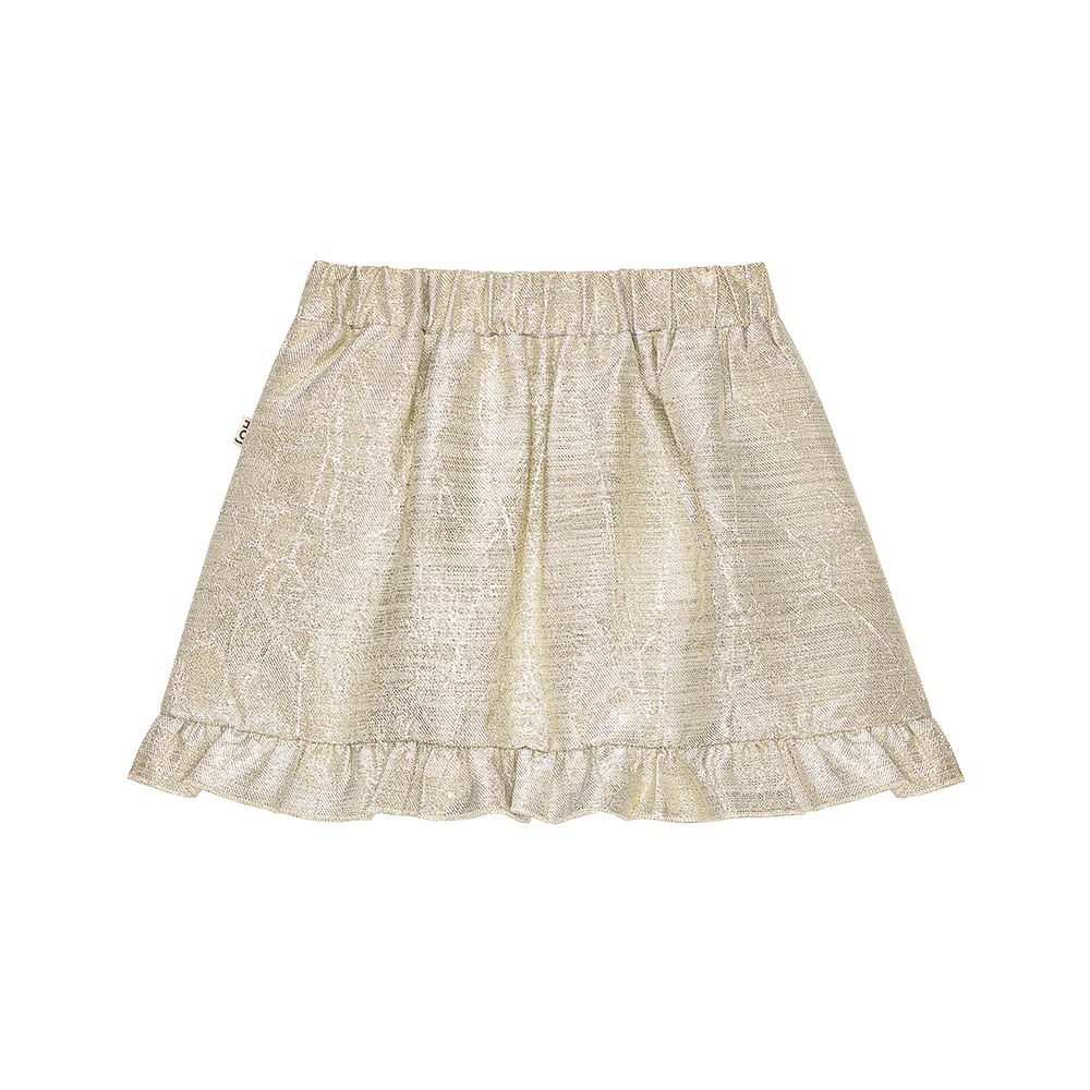 House of Jamie | wrap skirt | shimmer gold