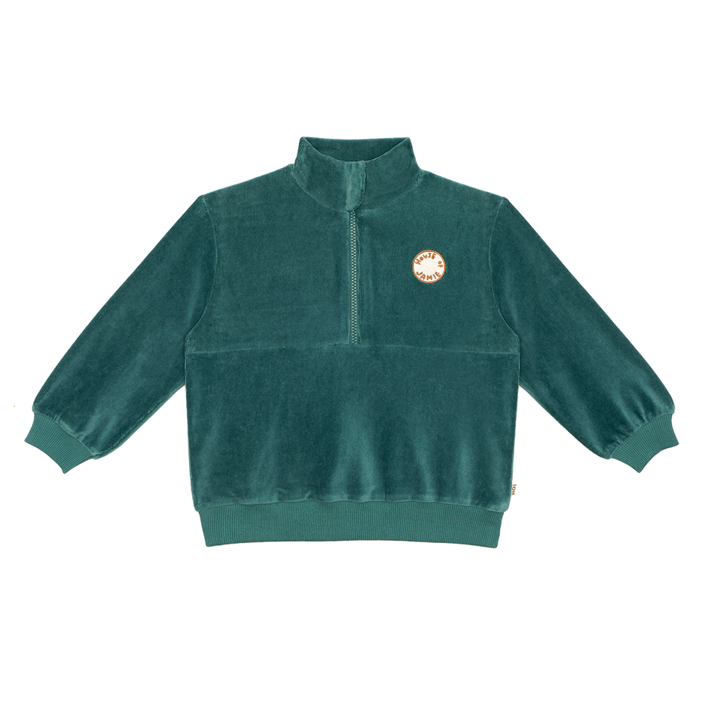 House of Jamie | Zip sweater | Teal