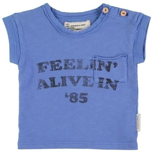 Piupiuchick | T shirt Blue w/ Feeling alive print