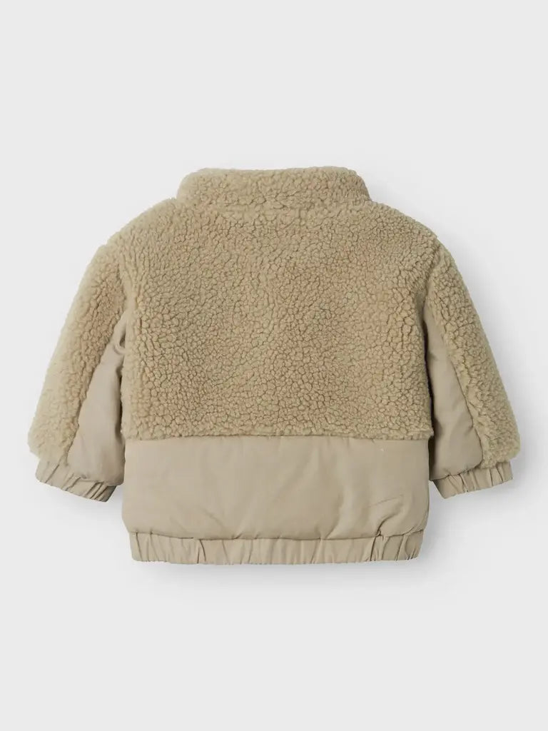 Lil'Atelier | Nalo loose teddy jacket  | Laurel oak